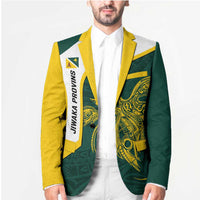 Personalised PNG Jiwaka Province Blazer Bird of Paradise Tattoo Flag Motif LT9 - Polynesian Pride