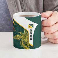 Personalised PNG Jiwaka Province Ceramic Mug Bird of Paradise Tattoo Flag Motif LT9 - Polynesian Pride