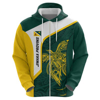 Personalised PNG Jiwaka Province Hoodie Bird of Paradise Tattoo Flag Motif LT9 - Polynesian Pride