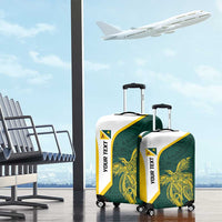 Personalised PNG Jiwaka Province Luggage Cover Bird of Paradise Tattoo Flag Motif LT9 - Polynesian Pride