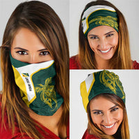 Personalised PNG Jiwaka Province Neck Gaiter Bird of Paradise Tattoo Flag Motif LT9 - Polynesian Pride