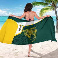 Personalised PNG Jiwaka Province Sarong Bird of Paradise Tattoo Flag Motif LT9 - Polynesian Pride
