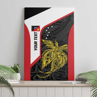 Personalised PNG Sandaun Province Canvas Wall Art Bird of Paradise Tattoo Flag Motif LT9 - Polynesian Pride
