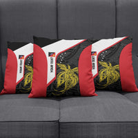 Personalised PNG Sandaun Province Pillow Cover Bird of Paradise Tattoo Flag Motif LT9 - Polynesian Pride