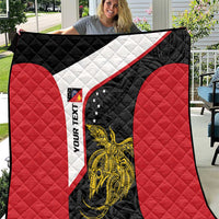 Personalised PNG Sandaun Province Quilt Bird of Paradise Tattoo Flag Motif LT9 Red - Polynesian Pride