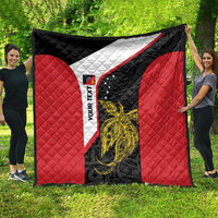 Personalised PNG Sandaun Province Quilt Bird of Paradise Tattoo Flag Motif LT9 - Polynesian Pride