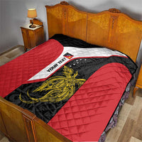 Personalised PNG Sandaun Province Quilt Bird of Paradise Tattoo Flag Motif LT9 - Polynesian Pride