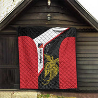 Personalised PNG Sandaun Province Quilt Bird of Paradise Tattoo Flag Motif LT9 - Polynesian Pride