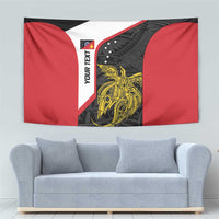 Personalised PNG Sandaun Province Tapestry Bird of Paradise Tattoo Flag Motif LT9 - Polynesian Pride