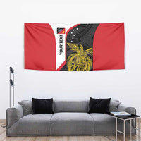 Personalised PNG Sandaun Province Tapestry Bird of Paradise Tattoo Flag Motif LT9 - Polynesian Pride