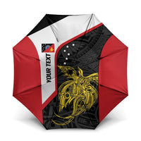 Personalised PNG Sandaun Province Umbrella Bird of Paradise Tattoo Flag Motif LT9 One Size Folded 11.42 inch Opened Diameter 37.4 inch Red - Polynesian Pride