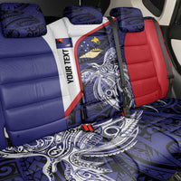 Personalised PNG West New Britain Province Back Car Seat Cover Bird of Paradise Tattoo Flag Motif LT9 - Polynesian Pride