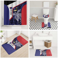 Personalised PNG West New Britain Province Bathroom Set Bird of Paradise Tattoo Flag Motif LT9 - Polynesian Pride