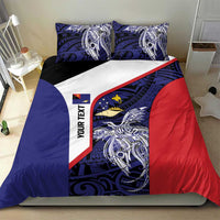 Personalised PNG West New Britain Province Bedding Set Bird of Paradise Tattoo Flag Motif LT9 - Polynesian Pride