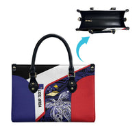Personalised PNG West New Britain Province Leather Bag Bird of Paradise Tattoo Flag Motif LT9 - Polynesian Pride