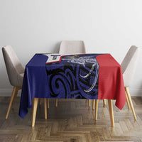 Personalised PNG West New Britain Province Tablecloth Bird of Paradise Tattoo Flag Motif LT9 - Polynesian Pride