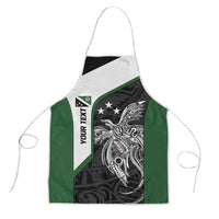 Personalised PNG Western Highlands Province Apron Bird of Paradise Tattoo Flag Motif LT9 Green - Polynesian Pride