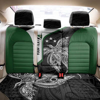 Personalised PNG Western Highlands Province Back Car Seat Cover Bird of Paradise Tattoo Flag Motif LT9 - Polynesian Pride