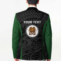 Personalised PNG Western Highlands Province Blazer Bird of Paradise Tattoo Flag Motif LT9 - Polynesian Pride