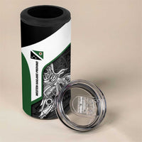 Personalised PNG Western Highlands Province 4 in 1 Can Cooler Tumbler Bird of Paradise Tattoo Flag Motif LT9 - Polynesian Pride