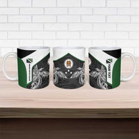 Personalised PNG Western Highlands Province Ceramic Mug Bird of Paradise Tattoo Flag Motif LT9 - Polynesian Pride