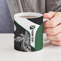 Personalised PNG Western Highlands Province Ceramic Mug Bird of Paradise Tattoo Flag Motif LT9 - Polynesian Pride