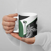 Personalised PNG Western Highlands Province Ceramic Mug Bird of Paradise Tattoo Flag Motif LT9 - Polynesian Pride