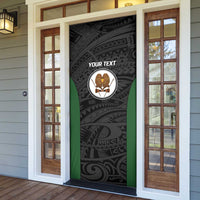 Personalised PNG Western Highlands Province Door Cover Bird of Paradise Tattoo Flag Motif LT9 - Polynesian Pride