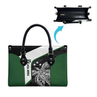 Personalised PNG Western Highlands Province Leather Bag Bird of Paradise Tattoo Flag Motif LT9 - Polynesian Pride