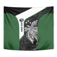 Personalised PNG Western Highlands Province Tapestry Bird of Paradise Tattoo Flag Motif LT9 - Polynesian Pride