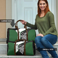 Personalised PNG Western Highlands Province Travel Bag Bird of Paradise Tattoo Flag Motif LT9 - Polynesian Pride