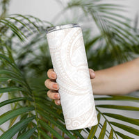 White Sunday Lotu Tamaiti Skinny Tumbler Polynesian Wave Pastel Nude LT9 - Polynesian Pride