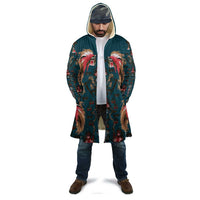 Dark Cyan Blue Bird of Batik Papua Cloak Exotic Natural Wealth of Papua LT9 - Polynesian Pride