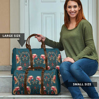 Dark Cyan Blue Bird of Batik Papua Travel Bag Exotic Natural Wealth of Papua LT9 - Polynesian Pride