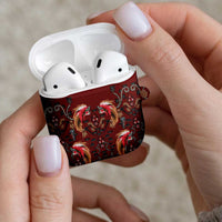 Oxblood Bird of Batik Papua AirPods Case Exotic Natural Wealth of Papua LT9 - Polynesian Pride