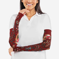 Oxblood Bird of Batik Papua Arm Sleeves Exotic Natural Wealth of Papua LT9 - Polynesian Pride