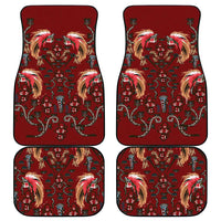 Oxblood Bird of Batik Papua Car Mats Exotic Natural Wealth of Papua LT9 - Polynesian Pride