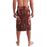 Oxblood Bird of Batik Papua Lavalava Exotic Natural Wealth of Papua LT9 - Polynesian Pride