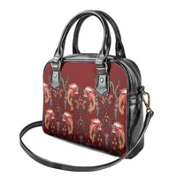 Oxblood Bird of Batik Papua Shoulder Handbag Exotic Natural Wealth of Papua LT9 - Polynesian Pride