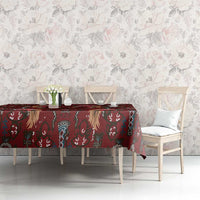 Oxblood Bird of Batik Papua Tablecloth Exotic Natural Wealth of Papua LT9 - Polynesian Pride