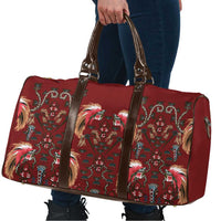 Oxblood Bird of Batik Papua Travel Bag Exotic Natural Wealth of Papua LT9 - Polynesian Pride