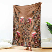 Terracotta Bird of Batik Papua Blanket Exotic Natural Wealth of Papua LT9 - Polynesian Pride