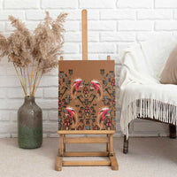 Terracotta Bird of Batik Papua Canvas Wall Art Exotic Natural Wealth of Papua LT9 - Polynesian Pride