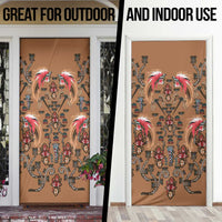 Terracotta Bird of Batik Papua Door Cover Exotic Natural Wealth of Papua LT9 - Polynesian Pride