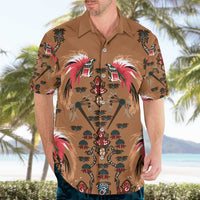 Terracotta Bird of Batik Papua Hawaiian Shirt Exotic Natural Wealth of Papua LT9 - Polynesian Pride