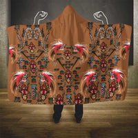 Terracotta Bird of Batik Papua Hooded Blanket Exotic Natural Wealth of Papua LT9 - Polynesian Pride