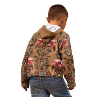 Terracotta Bird of Batik Papua Kid Hoodie Exotic Natural Wealth of Papua LT9 - Polynesian Pride