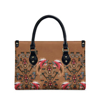 Terracotta Bird of Batik Papua Leather Bag Exotic Natural Wealth of Papua LT9 - Polynesian Pride