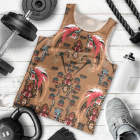 Terracotta Bird of Batik Papua Men Tank Top Exotic Natural Wealth of Papua LT9 - Polynesian Pride