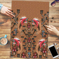 Terracotta Bird of Batik Papua Puzzle Exotic Natural Wealth of Papua LT9 Gold - Polynesian Pride